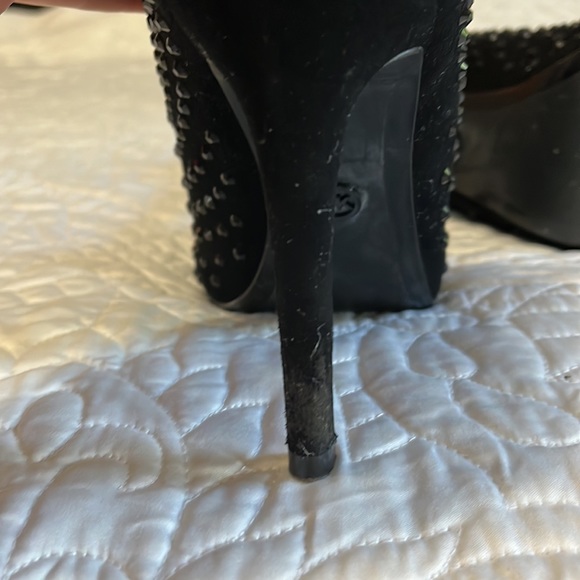 Michael Kors Black suede leather stud booties size 9 - Picture 11 of 13